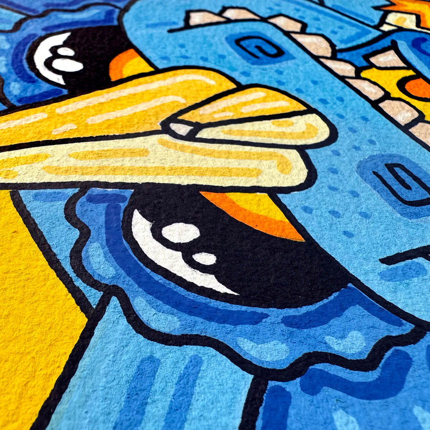 MiniPrint: Young Blue Dragon
